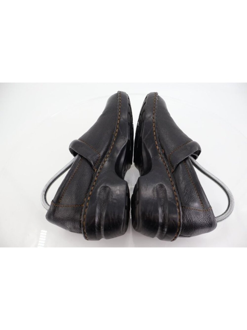 Born BOC Women's Peggy Clog Mule Size 9.5 Black Leather Slip On Comfy Shoes - Picture 8 of 14